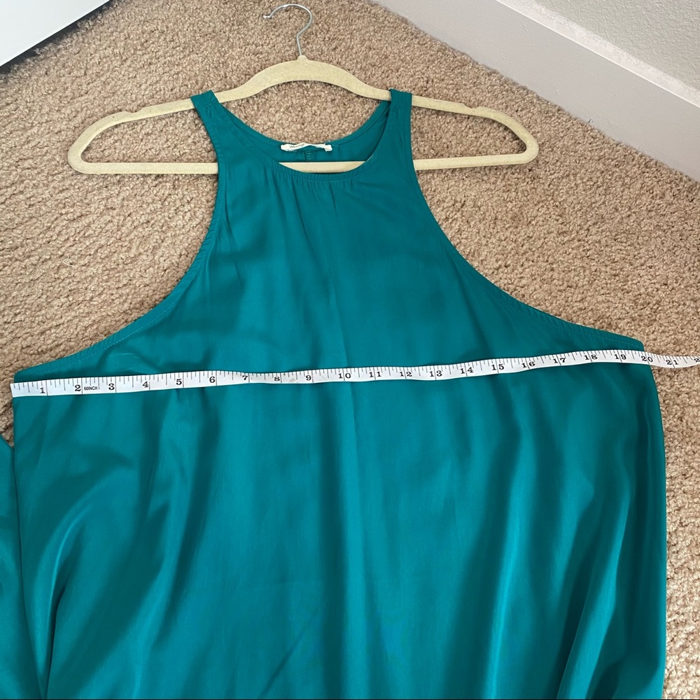 HONEY PUNCH GREEN MAXI FLOWY DRESS SM/MED - Picture 5 of 7